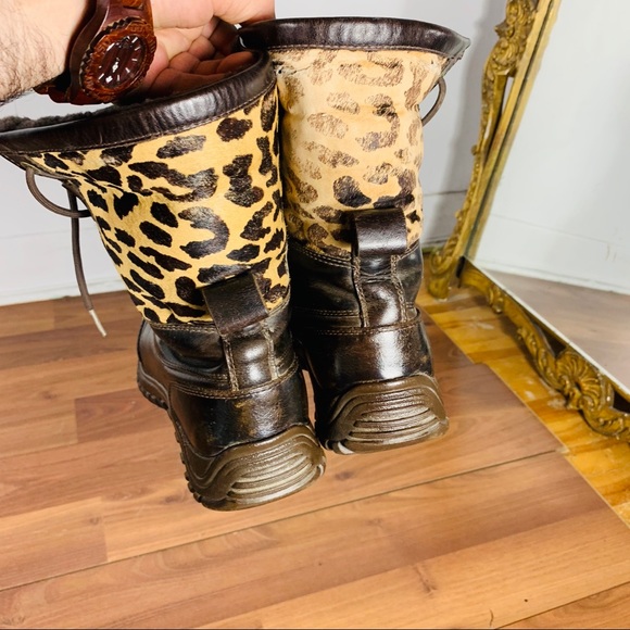 Ugg winter waterproof leather and wool boots - Picture 8 of 11